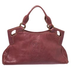 Cartier Red Leather Small Marcello De Cartier Bag