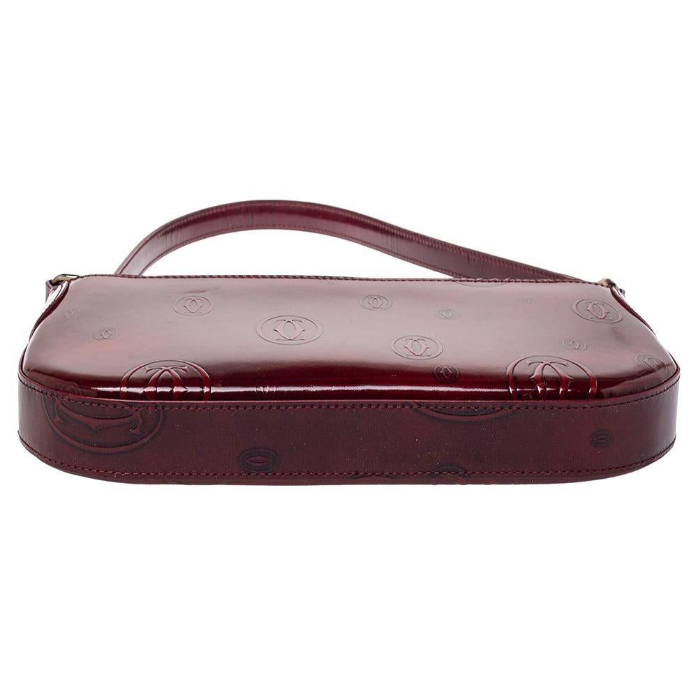 Cartier Red Patent Leather Happy Birthday Baguette Bag 3