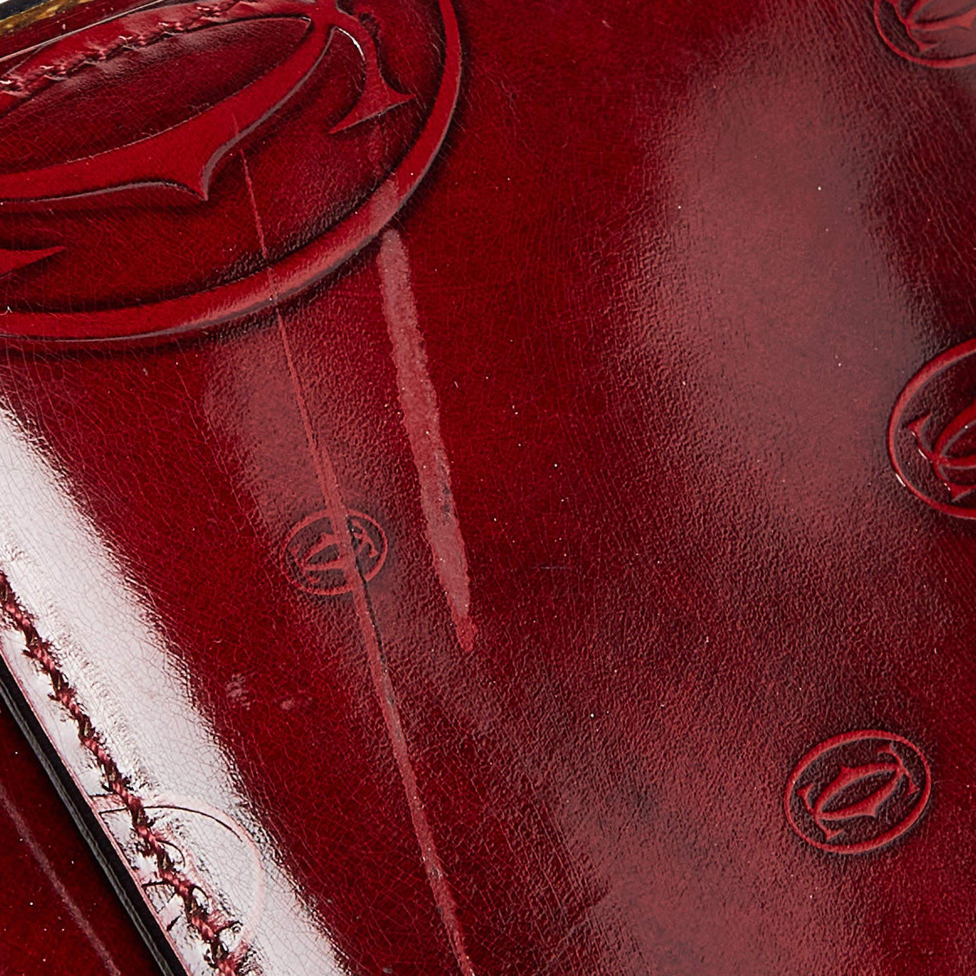 Cartier Red Patent Leather Happy Birthday Top Handle Bag 2