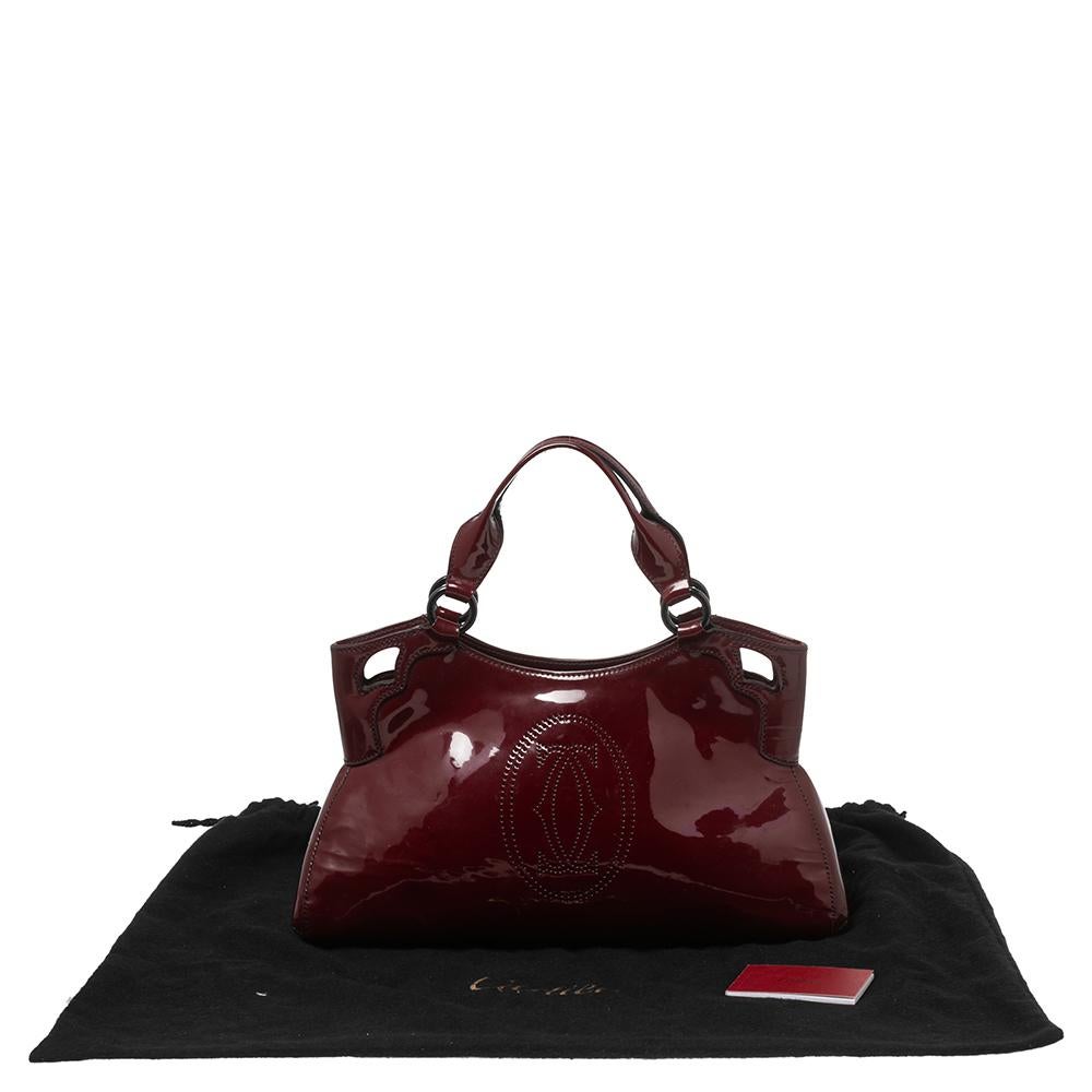 Cartier Red Patent Leather Marcello de Cartier Bag 4
