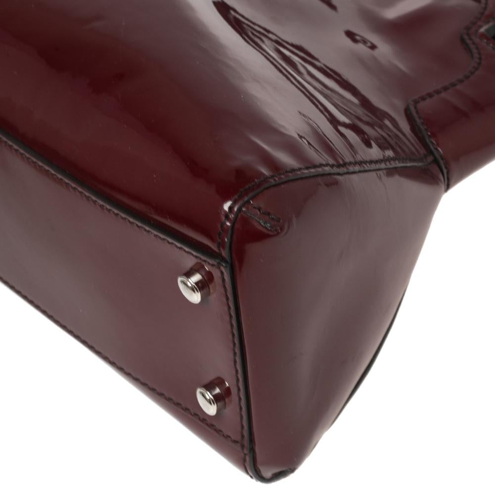 Cartier Red Patent Leather Marcello de Cartier Bag In Good Condition In Dubai, Al Qouz 2