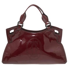 Cartier Marcello de Cartier Tasche aus rotem Lackleder