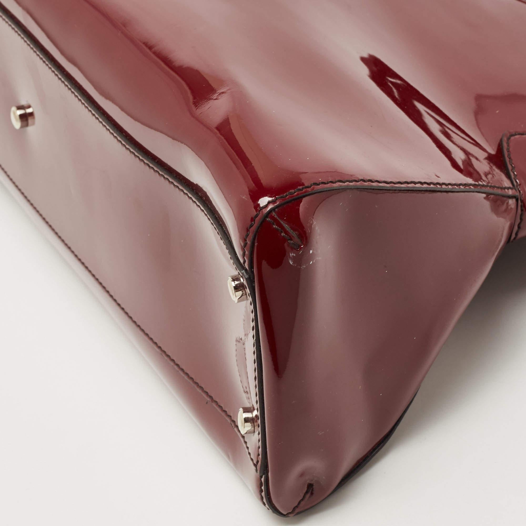 Cartier Red Patent Leather Medium Marcello de Cartier Bag 7