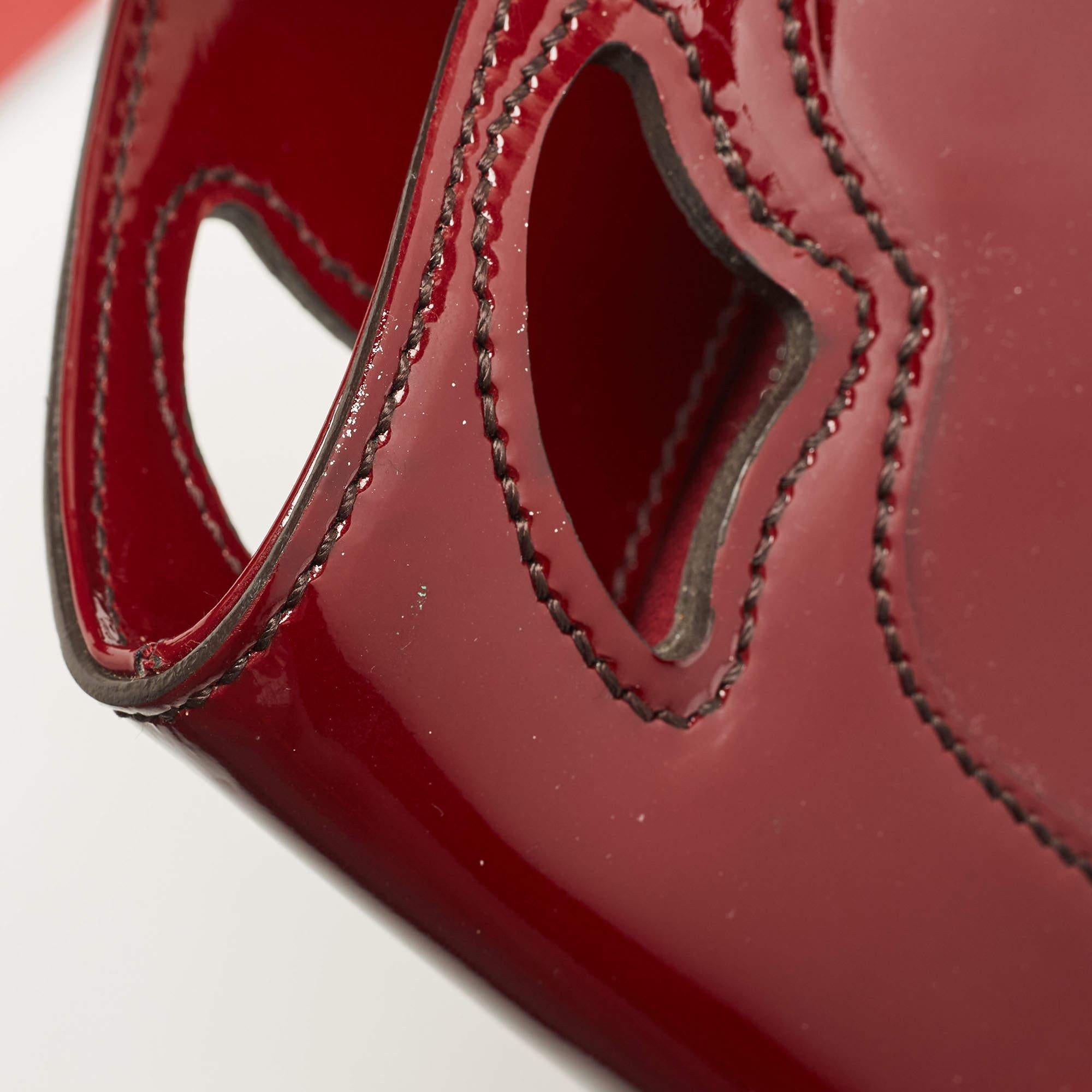 Cartier Red Patent Leather Medium Marcello de Cartier Bag 2