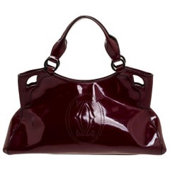 Cartier Red Patent Leather Small Marcello De Cartier Bag