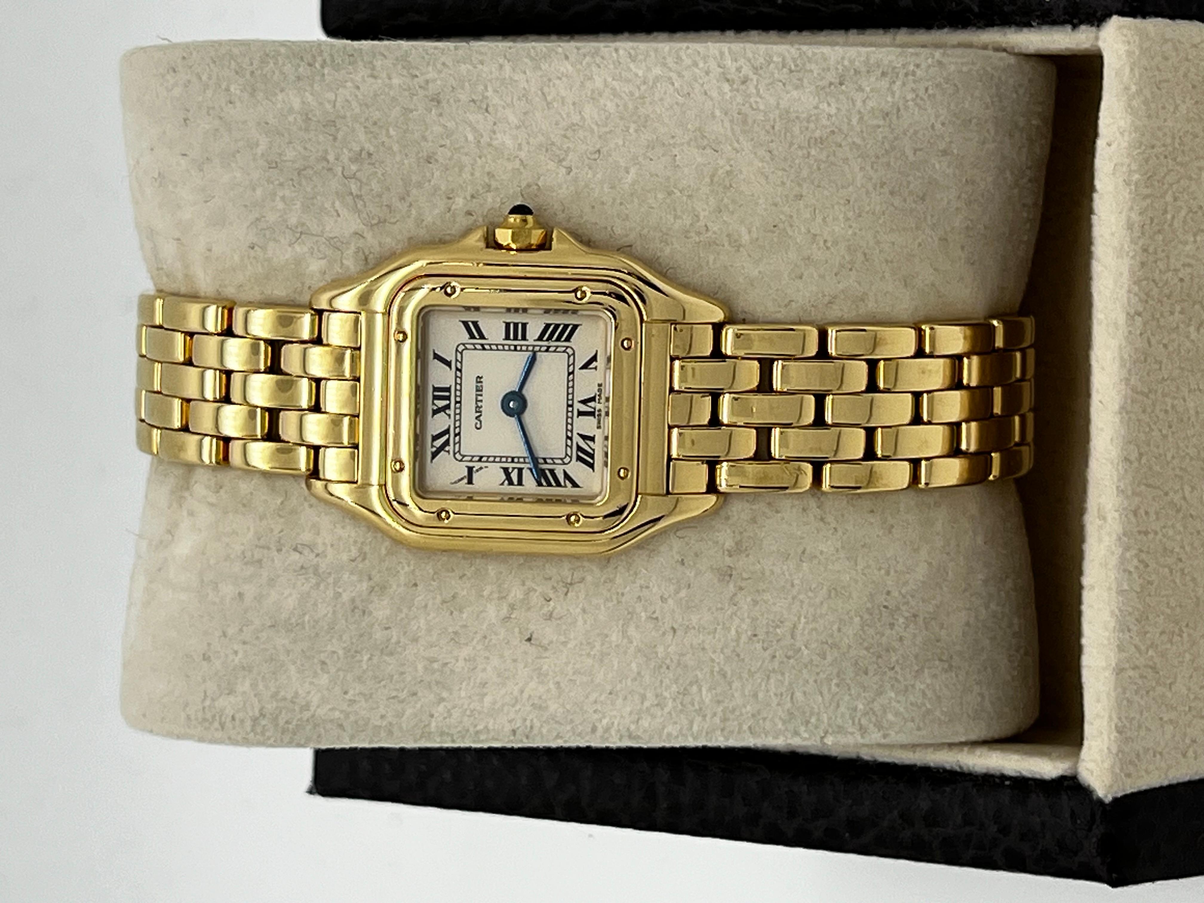 Cartier Ref 1070 Ladies Panthere de Cartier 18K Yellow Gold 7