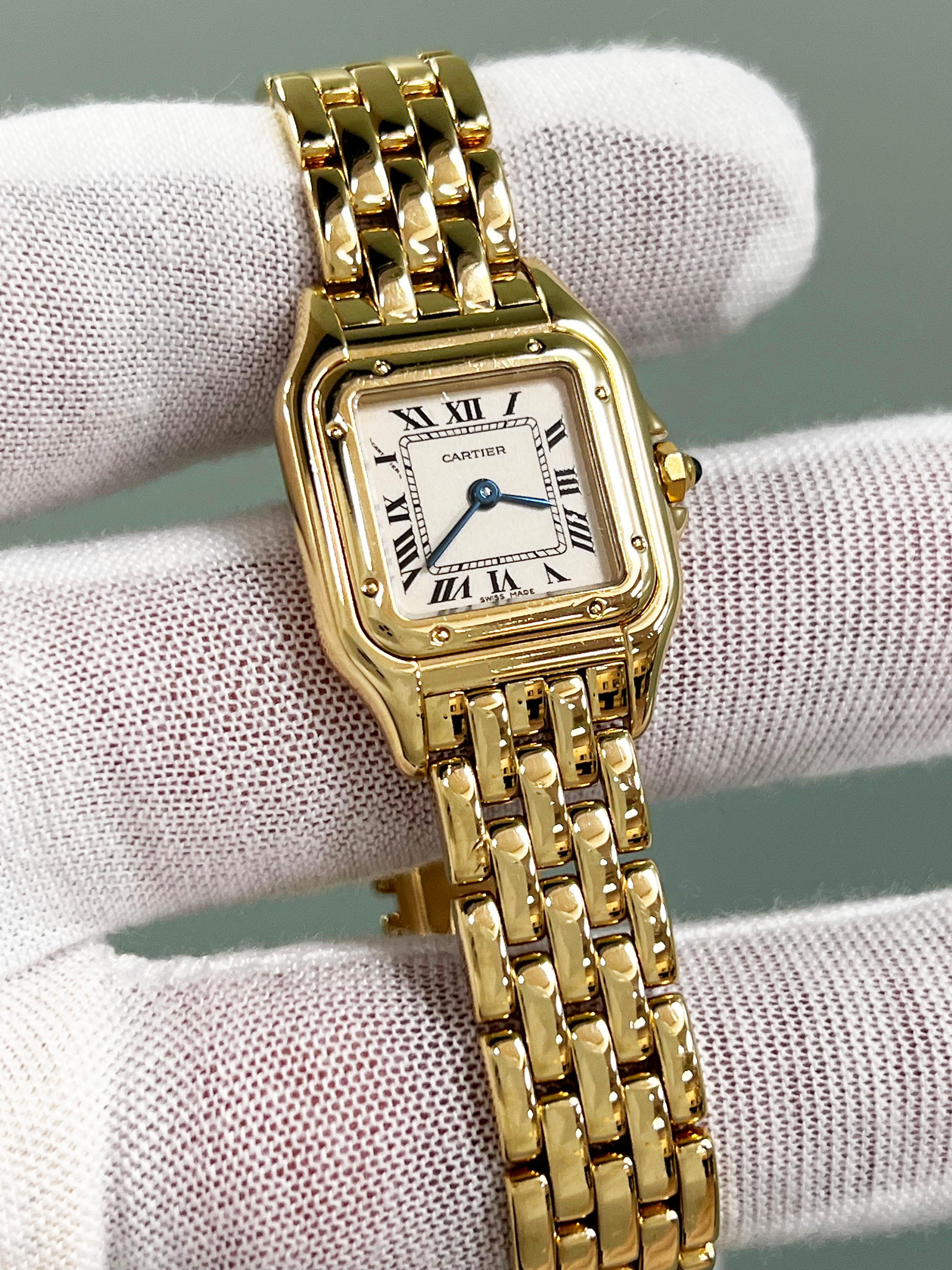 Cartier Ref 1070 Ladies Panthere de Cartier 18K Yellow Gold In Excellent Condition In San Diego, CA