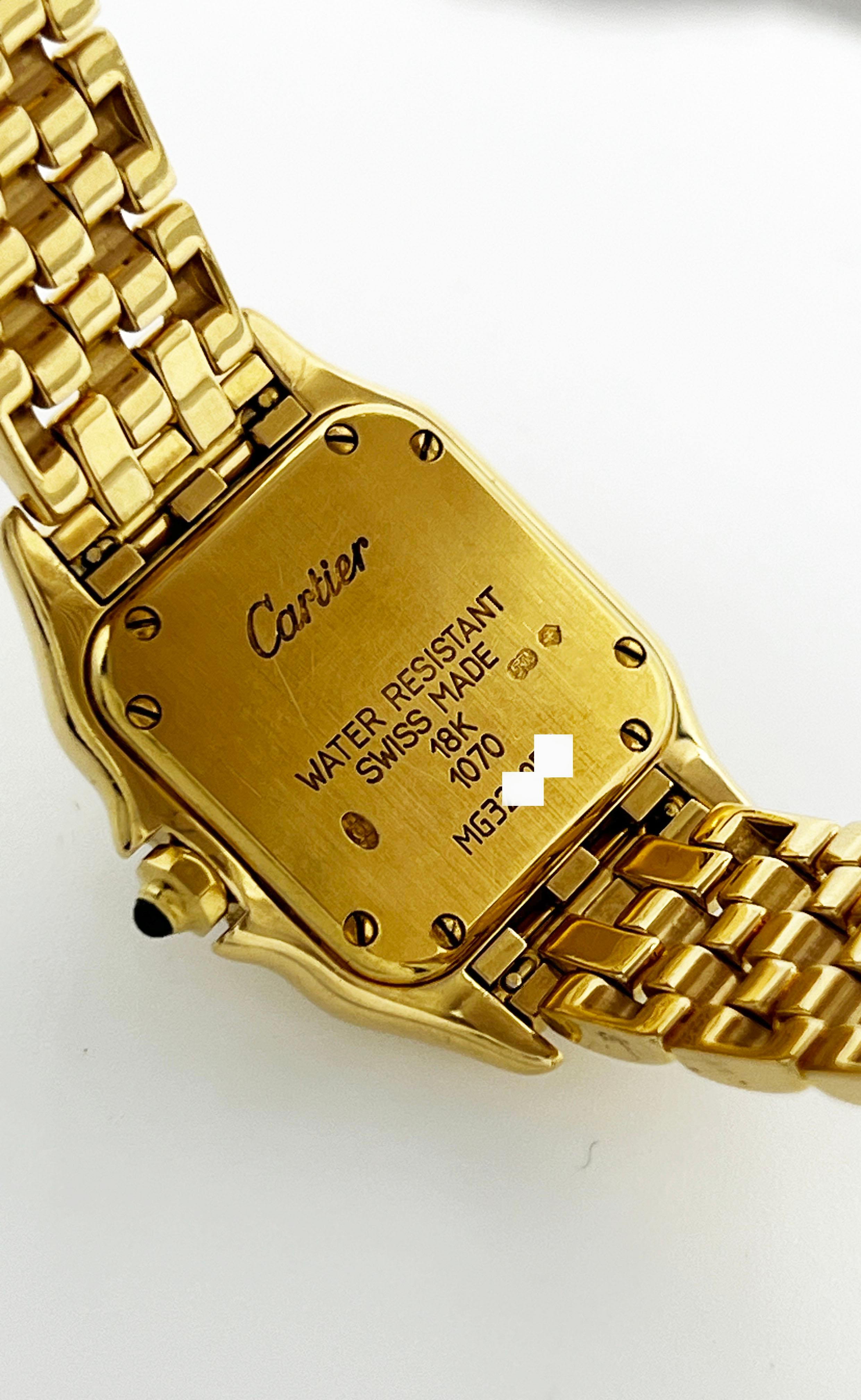 Cartier Ref 1070 Ladies Panthere de Cartier 18K Yellow Gold 3