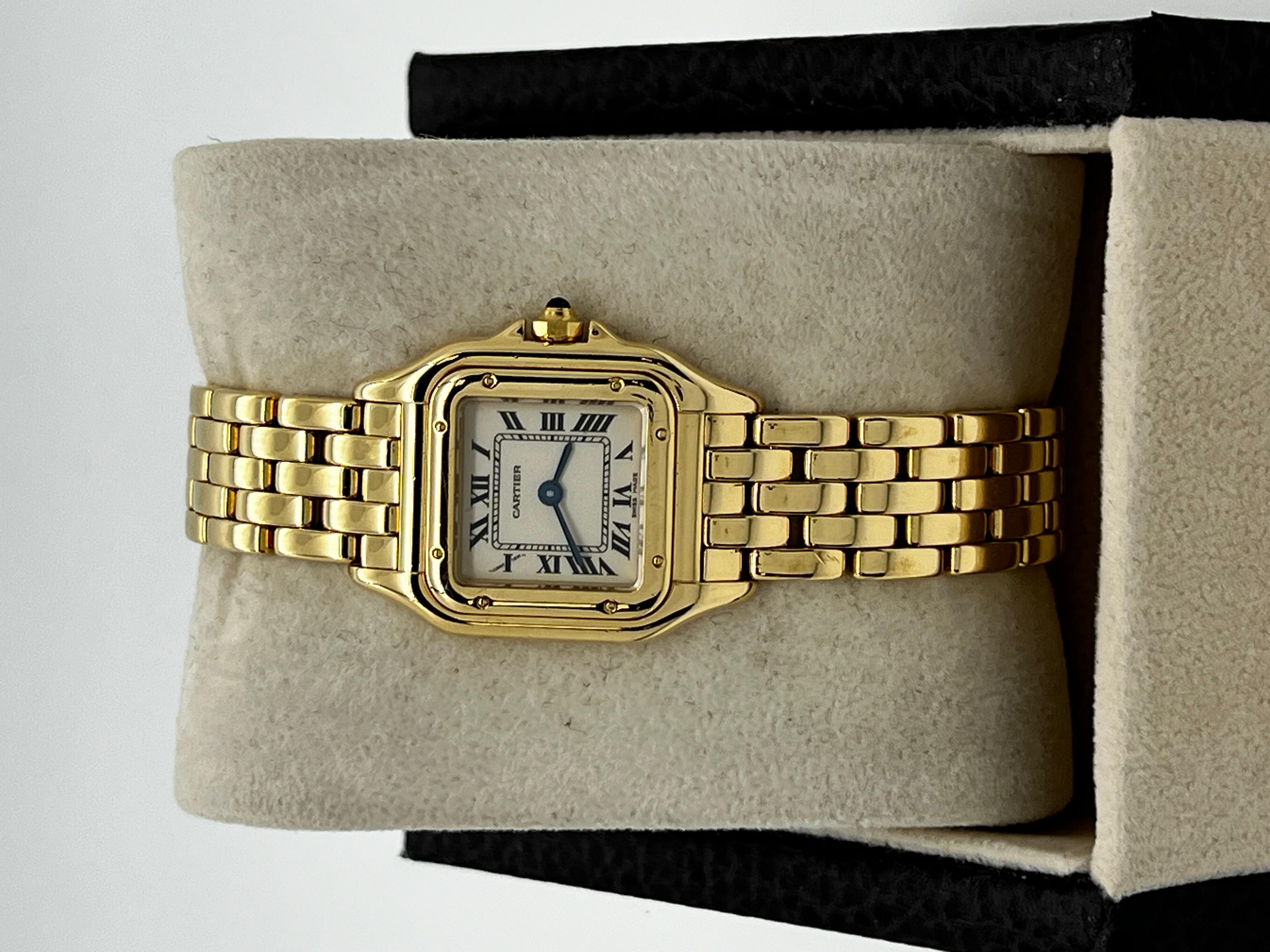 Cartier Ref 1070 Ladies Panthere de Cartier 18K Yellow Gold 5