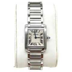 Cartier Ref 2384 Tank Francaise Donna Acciaio Inox Scatola di Carta