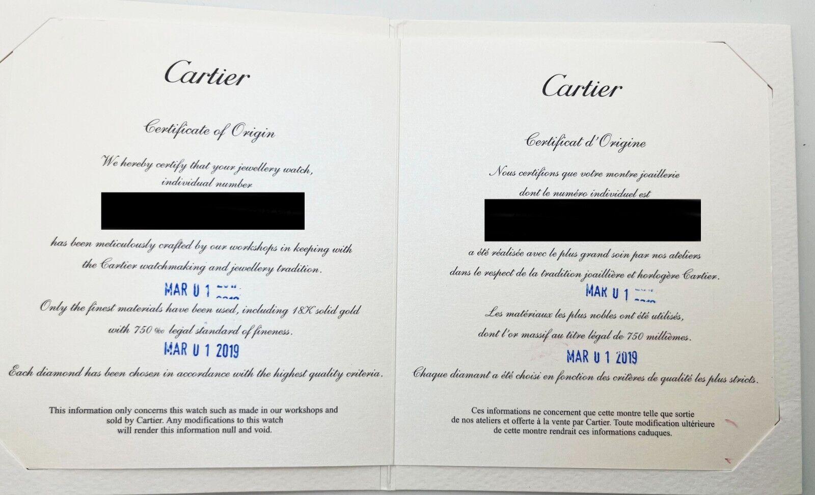 Cartier Ballon Bleu Ref 2998 42mm 18K Yellow Gold Brown Leather Band Box Paper Unisexe en vente