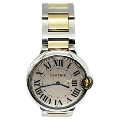 Cartier Ref 3005 Ballon Bleu 36mm 18K Gelbgold Edelstahl