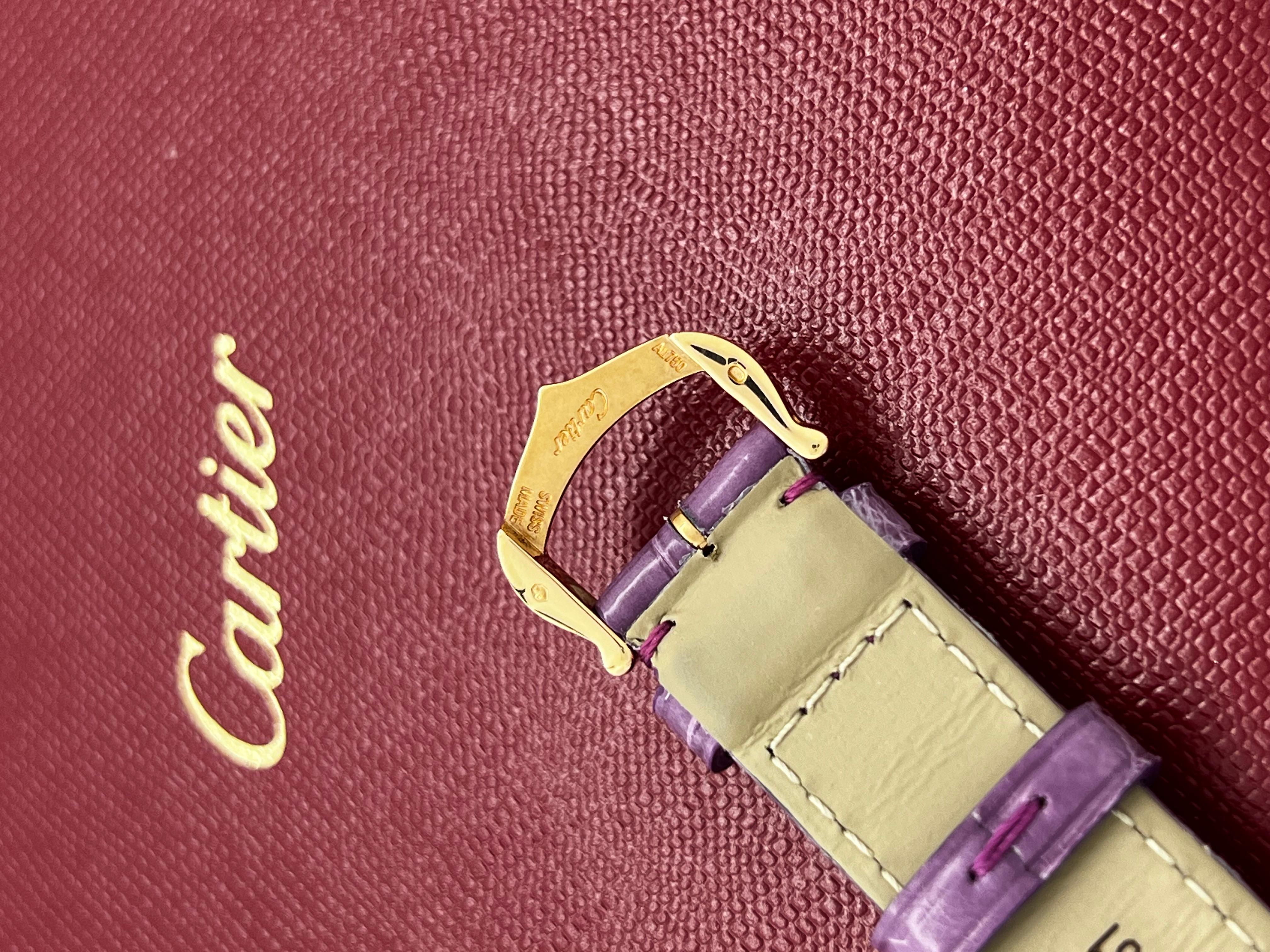 Cartier Ref 3007 Ladies Ballon Bleu Diamond Dial 18K Rose Gold Box Paper For Sale 5