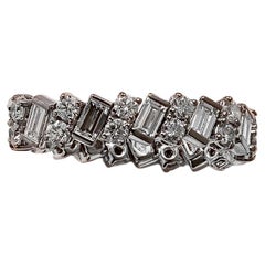 Cartier Reflection 2,29 Karat Diamant-Ehering aus Weißgold mit Erinnerungsring