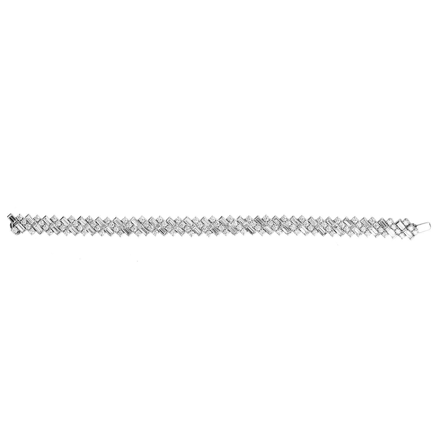 Cartier Reflection de Cartier 8.92 Carats Diamond 18K Gold Bracelet For Sale 4