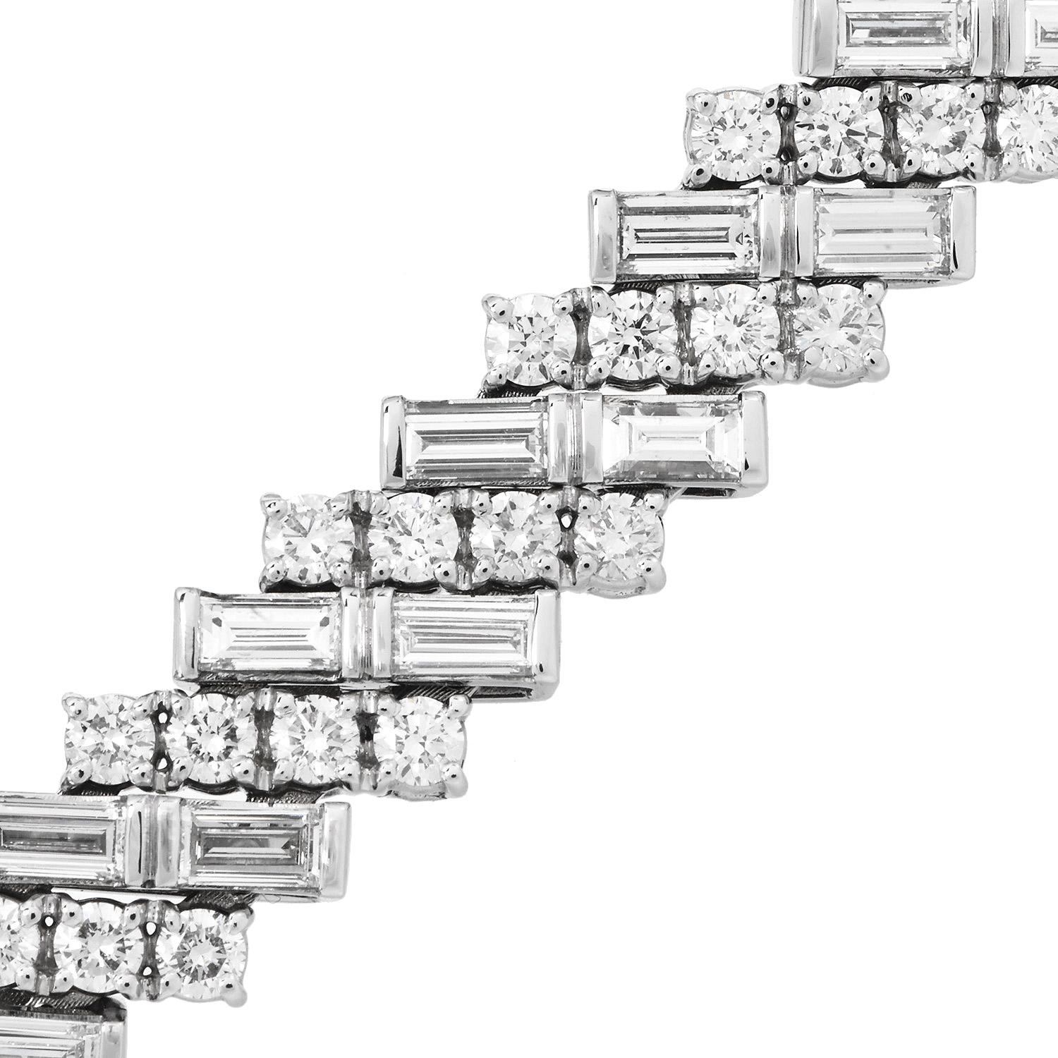 Cartier Reflection de Cartier 8.92 Carats Diamond 18K Gold Bracelet For Sale 5
