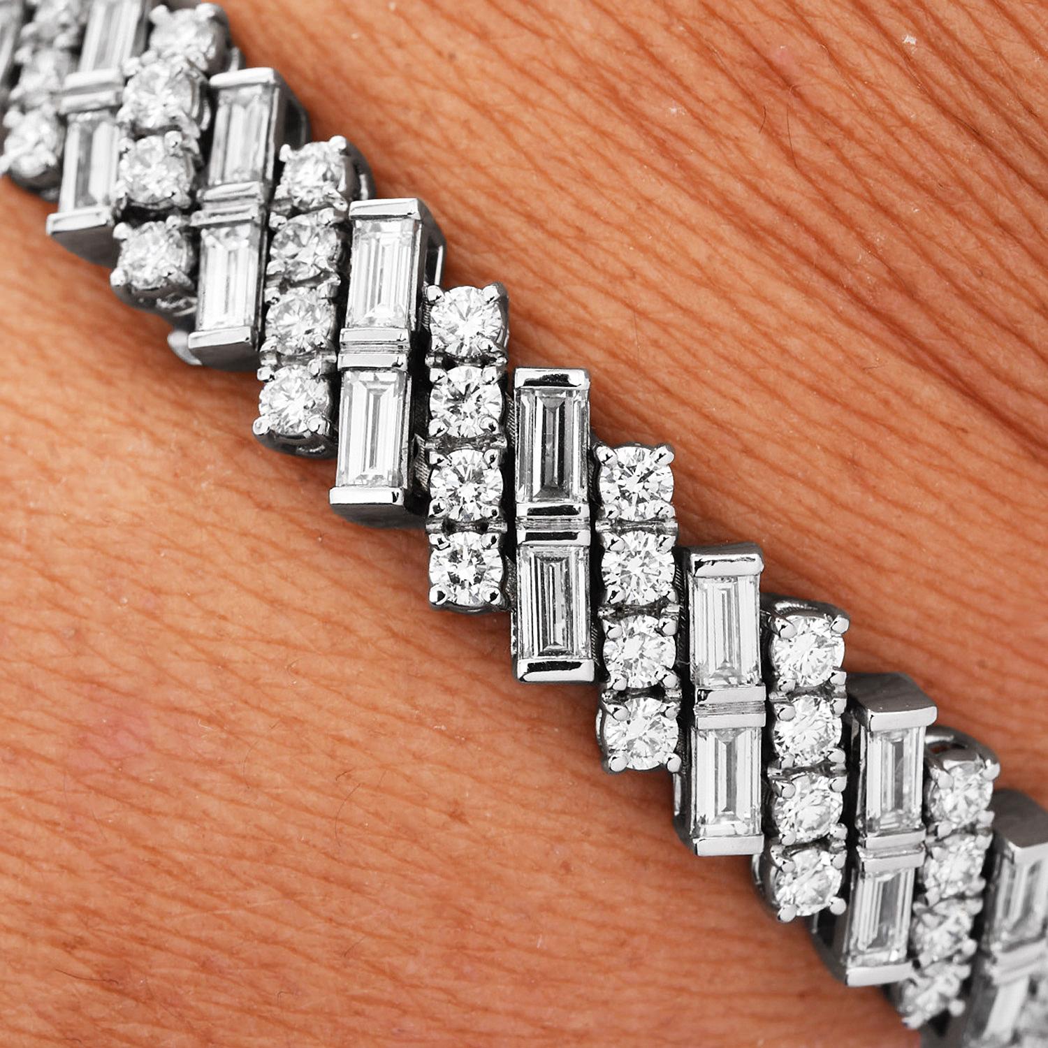 Cartier Reflection de Cartier 8.92 Carats Diamond 18K Gold Bracelet For Sale 6