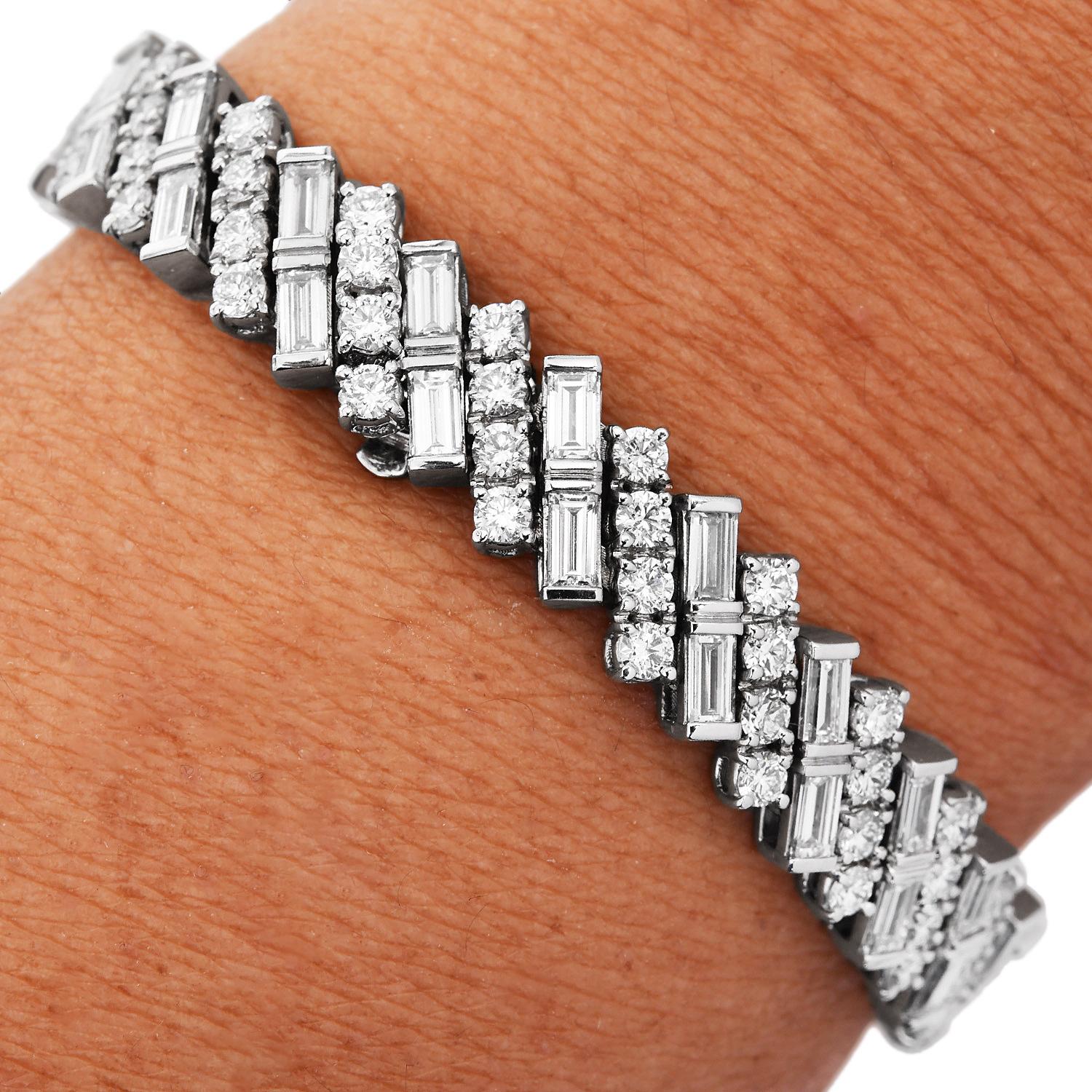 Cartier Reflection de Cartier 8.92 Carats Diamond 18K Gold Bracelet For Sale 1