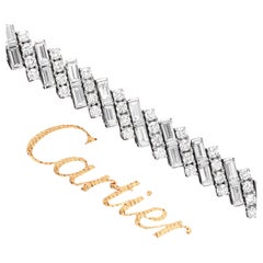 Bracelet Cartier Reflection de Cartier en or 18 carats et diamants 8,92 carats