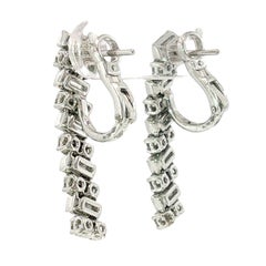 Cartier Reflection de Cartier Diamond Drop Earrings 18K White Gold
