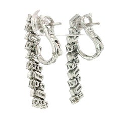 Cartier Reflection de Cartier Diamond Drop Earrings 18K White Gold