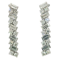 Cartier Reflection de Cartier Diamond Drop Earrings 18K White Gold