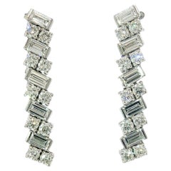 Cartier Reflection de Cartier Diamond Drop Earrings 18K White Gold