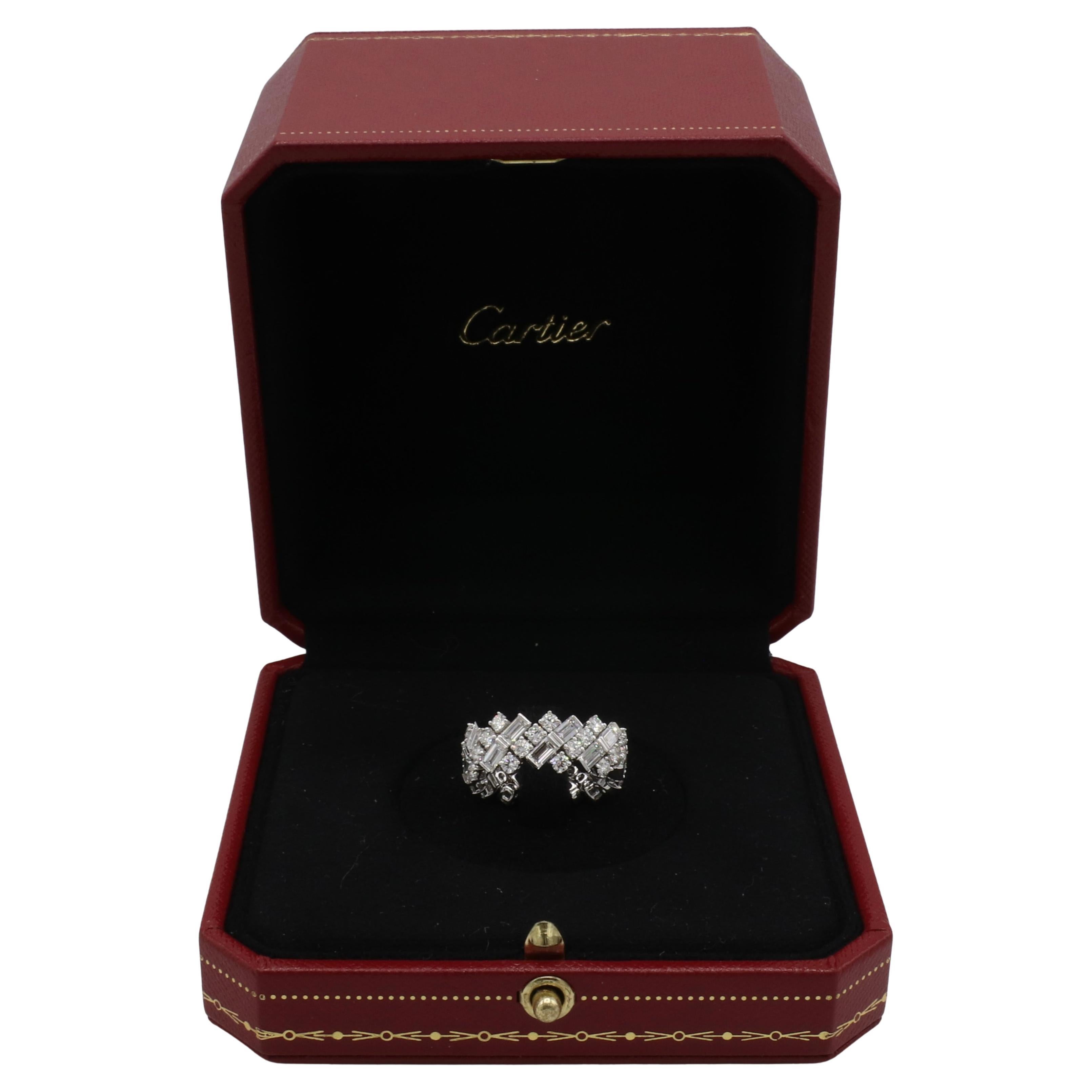 De las mujeres Anillo de boda flexible con diamantes naturales Cartier Reflection De Cartier en venta