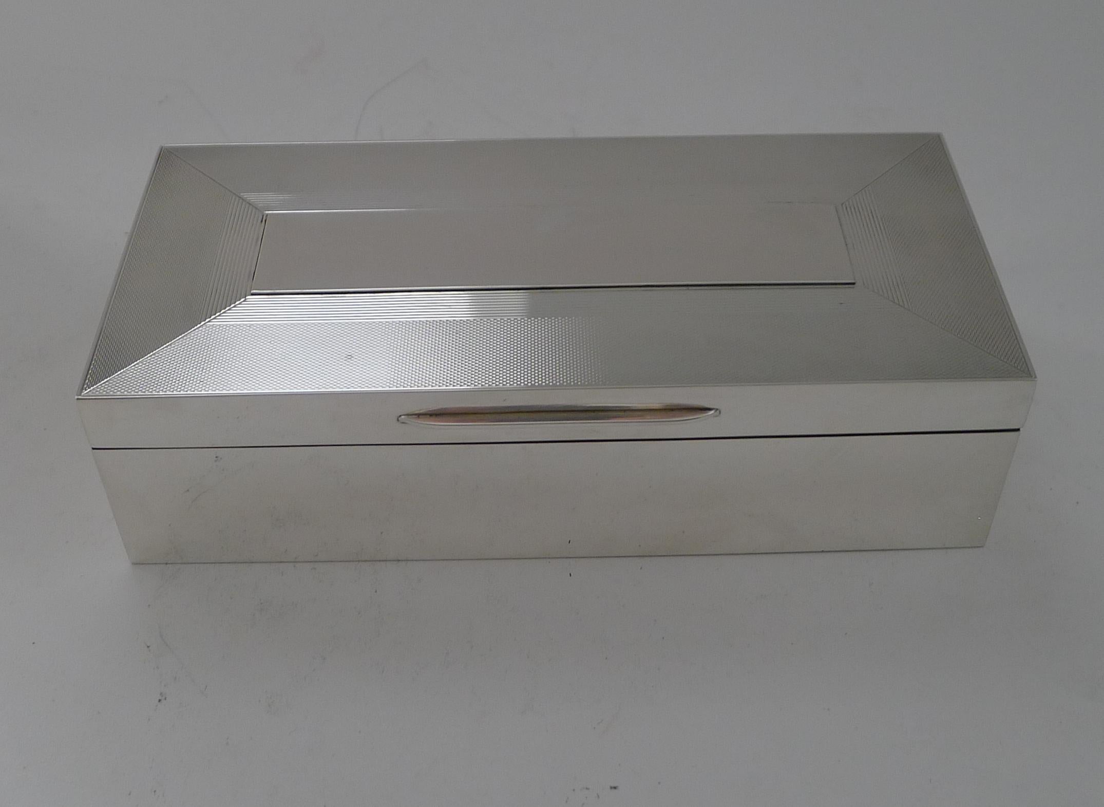 Cartier Retailed Solid Sterling Silver Cigar Box - 1961 6