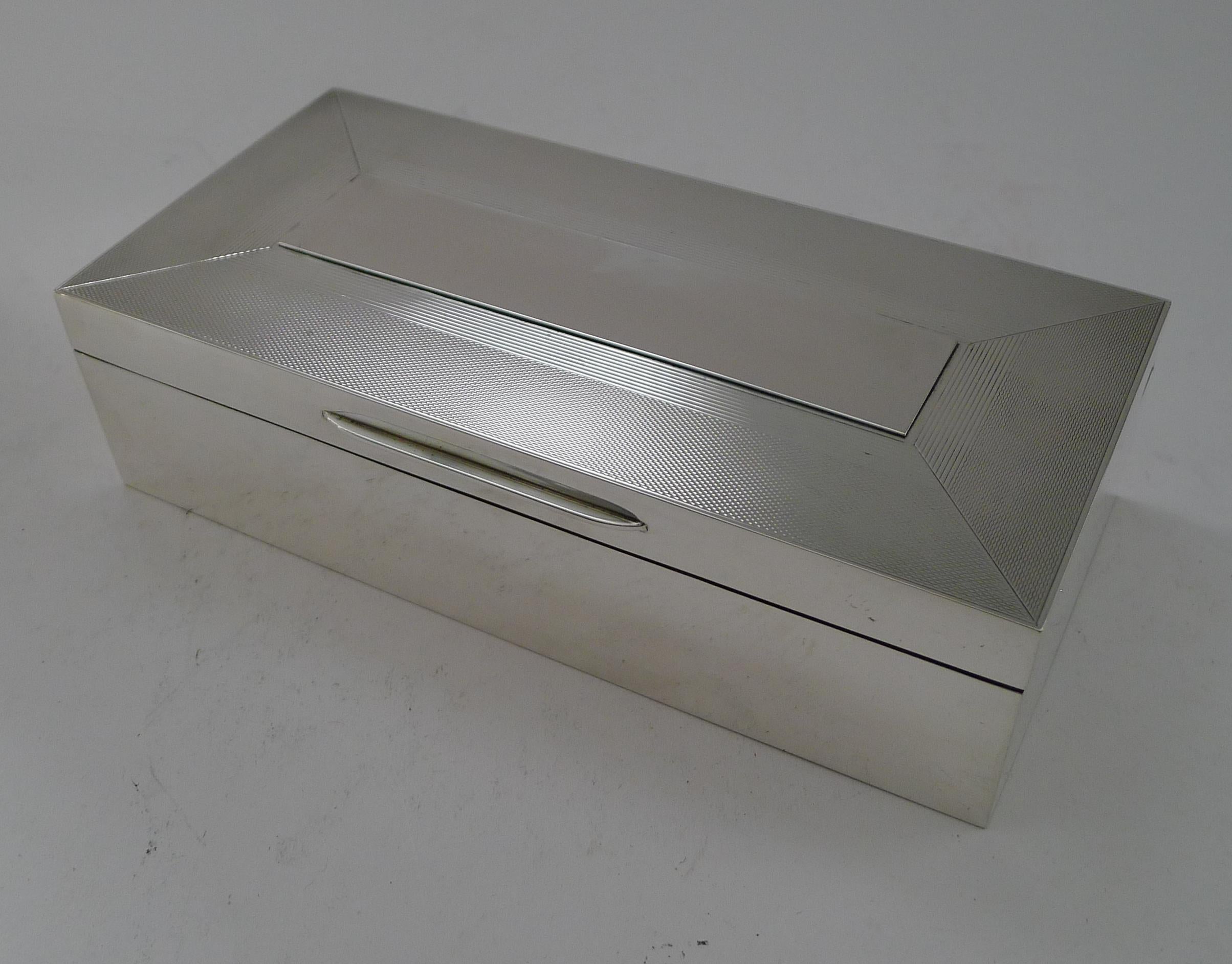 Cartier Retailed Solid Sterling Silver Cigar Box - 1961 7