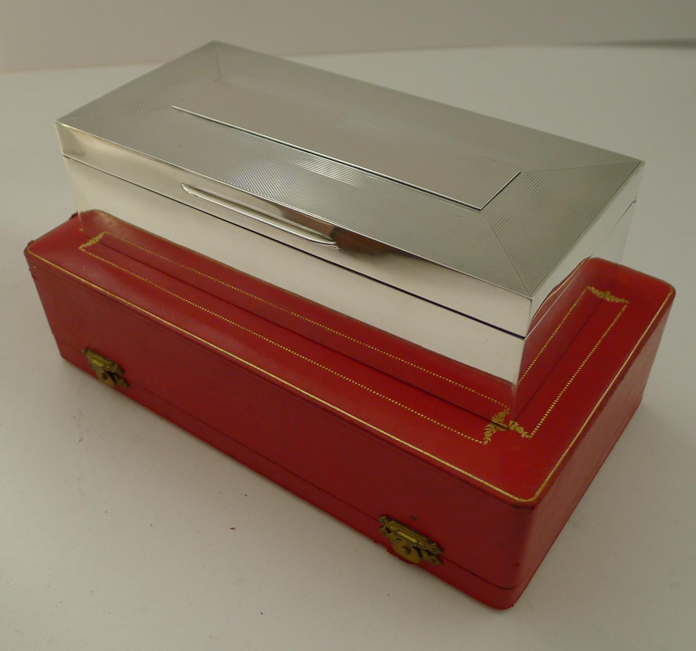 Cartier Retailed Solid Sterling Silver Cigar Box - 1961 9