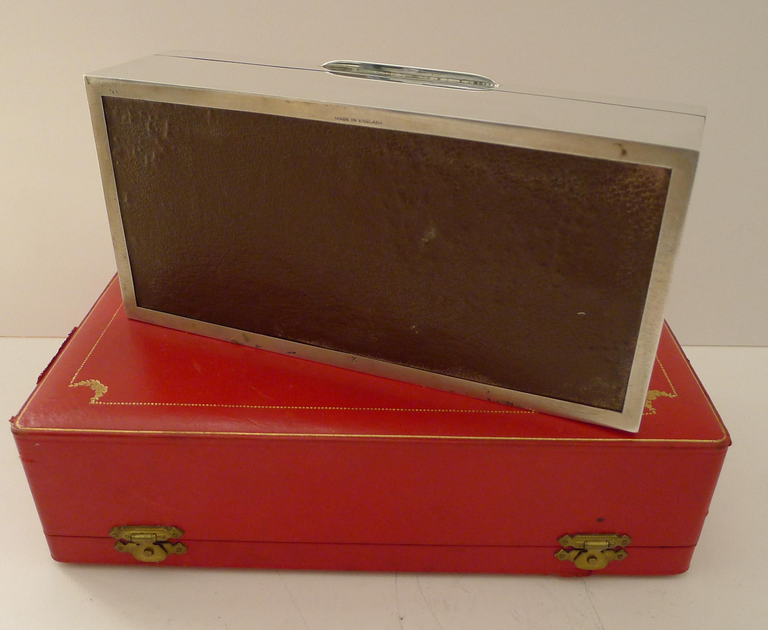 Cartier Retailed Solid Sterling Silver Cigar Box - 1961 12