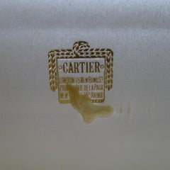 Boîte à cigares en argent sterling massif vendue par Cartier - 1961