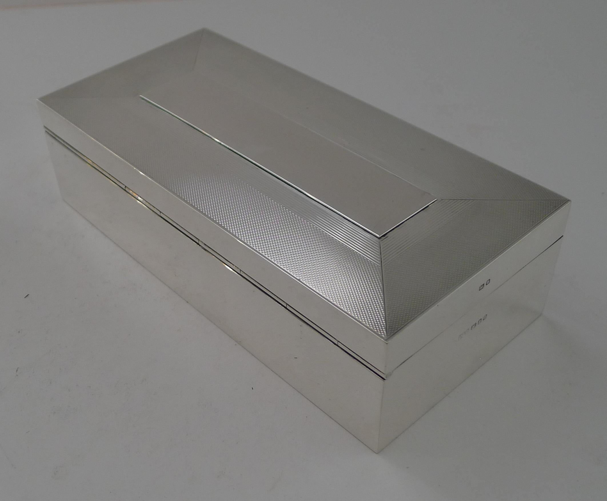 Cartier Retailed Solid Sterling Silver Cigar Box - 1961 2