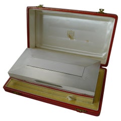 Cartier Retailed Solid Sterling Silver Cigar Box - 1961