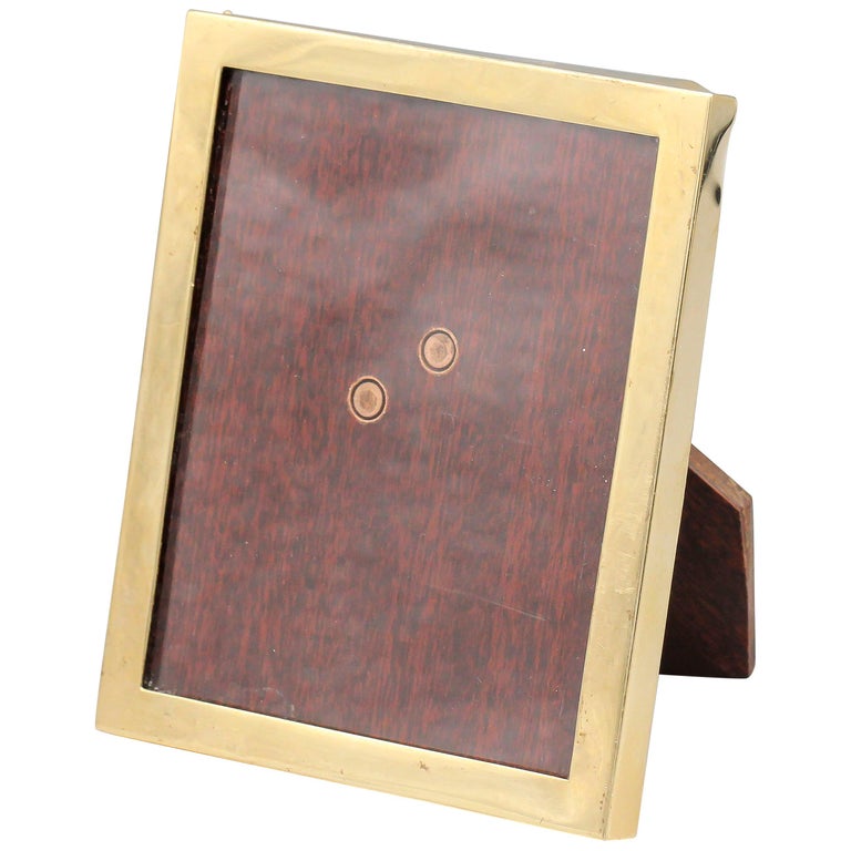 Cartier Retro 14 Karat Gold Small Picture Frame at 1stDibs