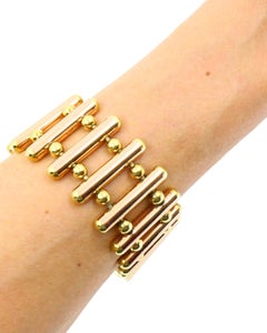 Cartier Retro 14k Gold Bracelet Yellow and Rose Gold