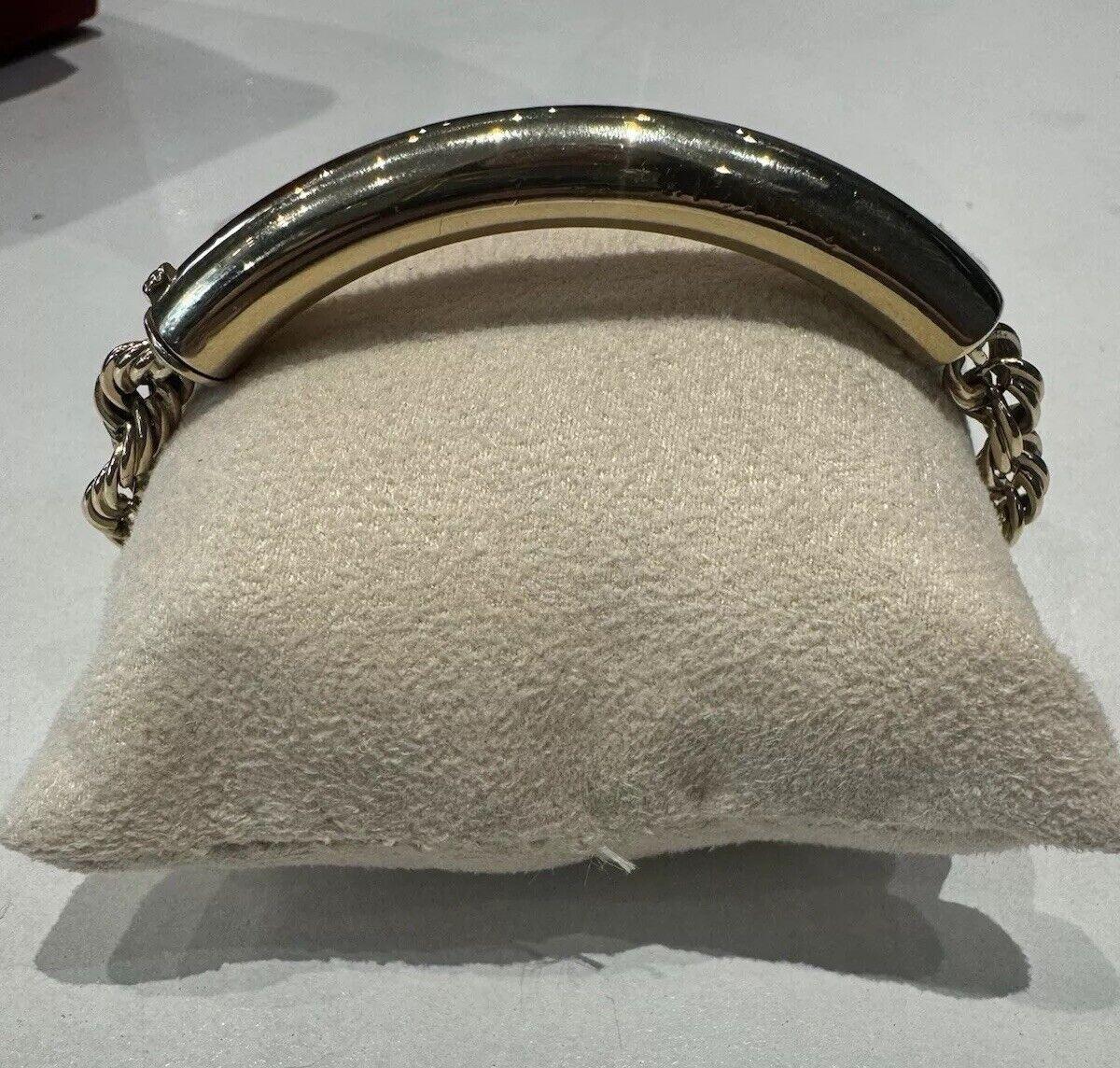CARTIER Pulsera de identificación retro de oro amarillo de 14k con funda Circa 1940s Retro en venta