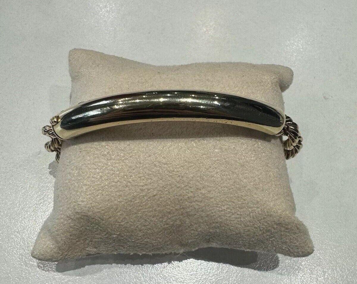 Femenino o masculino CARTIER Pulsera de identificación retro de oro amarillo de 14k con funda Circa 1940s en venta