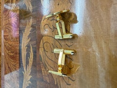 CARTIER Retro 14k Yellow Gold Union Pacific Cufflinks Retro 1950s