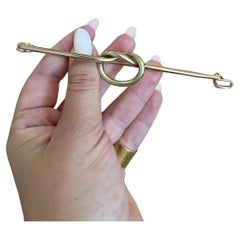 CARTIER RETRO 14k Yellow & Rose Gold Knot Brooch Circa 1940s