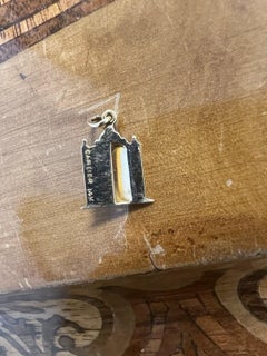 CARTIER Retro 1940s 14k Yellow Gold & Enamel 21 Charm Pendant Rare