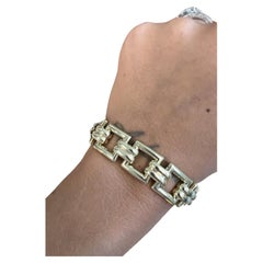 CARTIER Retro 1940s 14k Yellow Gold Link Bracelet w/Box