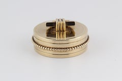 Cartier Retro 9K Gold Beaded Pill Box