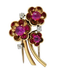 Ruby Brooches
