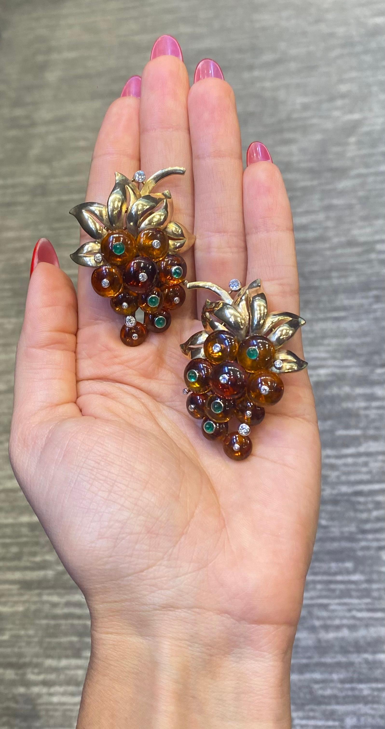 guyanese grape earrings