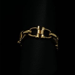 Cartier Retro Flexible Diamond 18 Karat Yellow Gold Ring, Circa 1980.