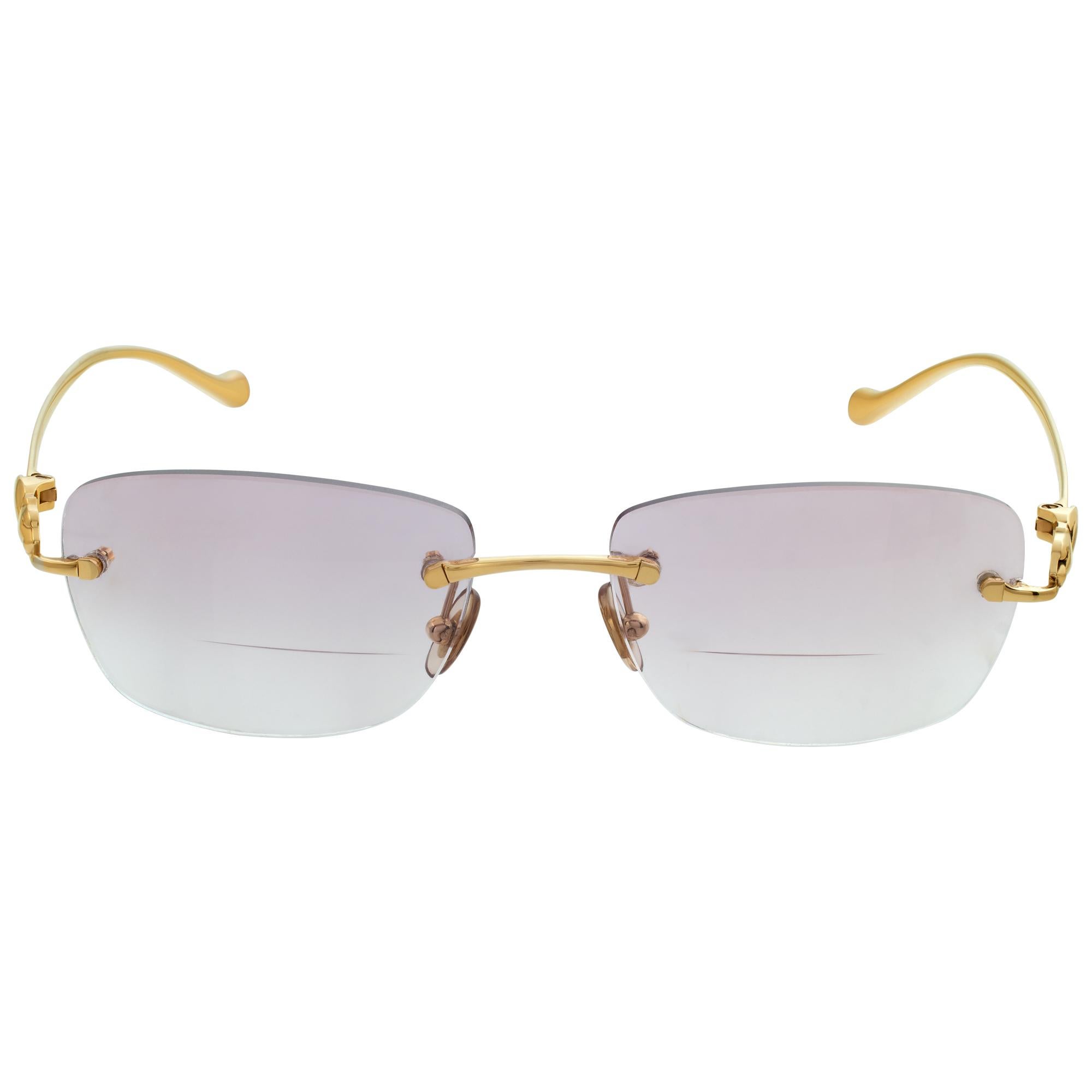 Cartier Rimless Panthère de Cartier eyeglasses For Sale