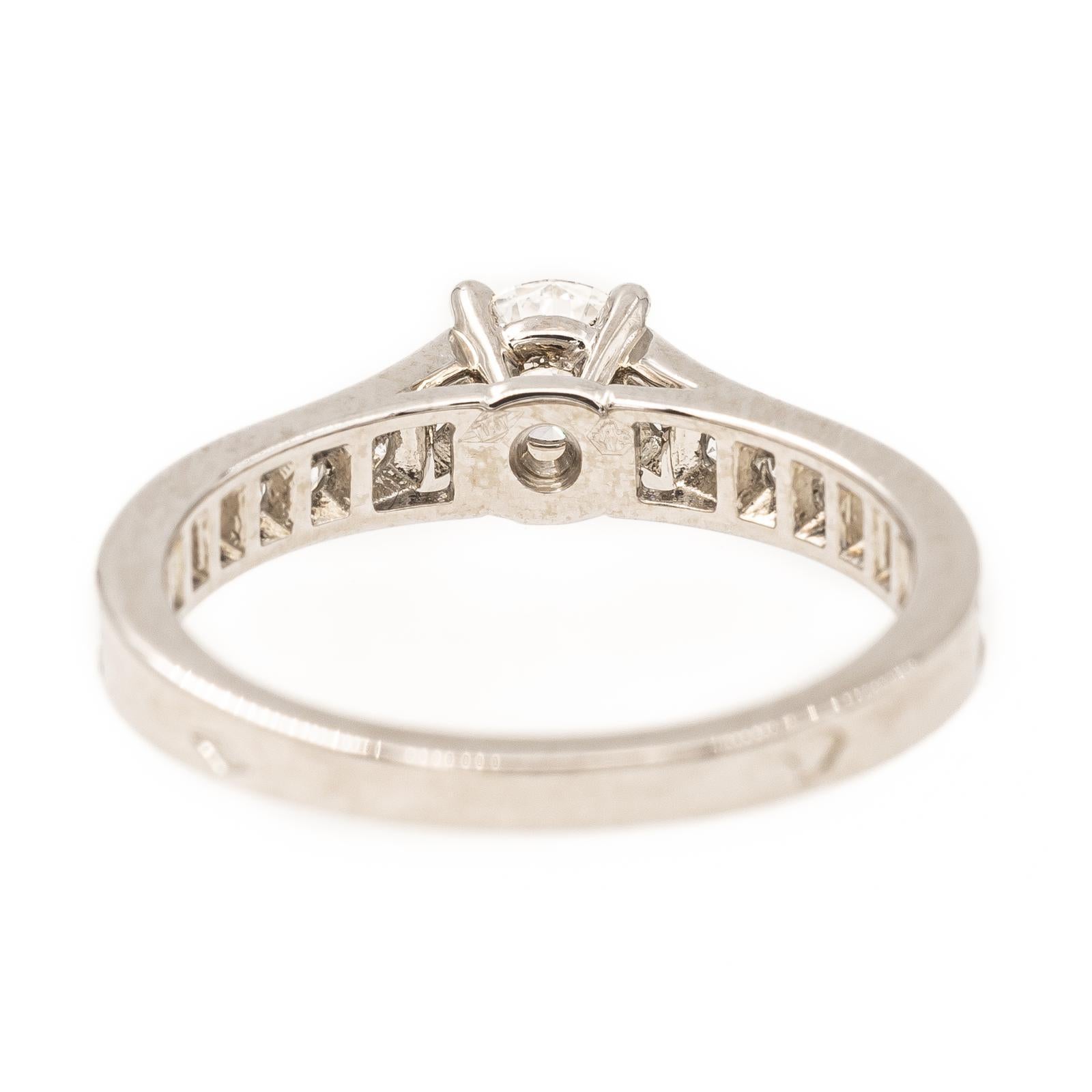 Cartier Ring 1895 Platin Diamant (Brillantschliff) im Angebot