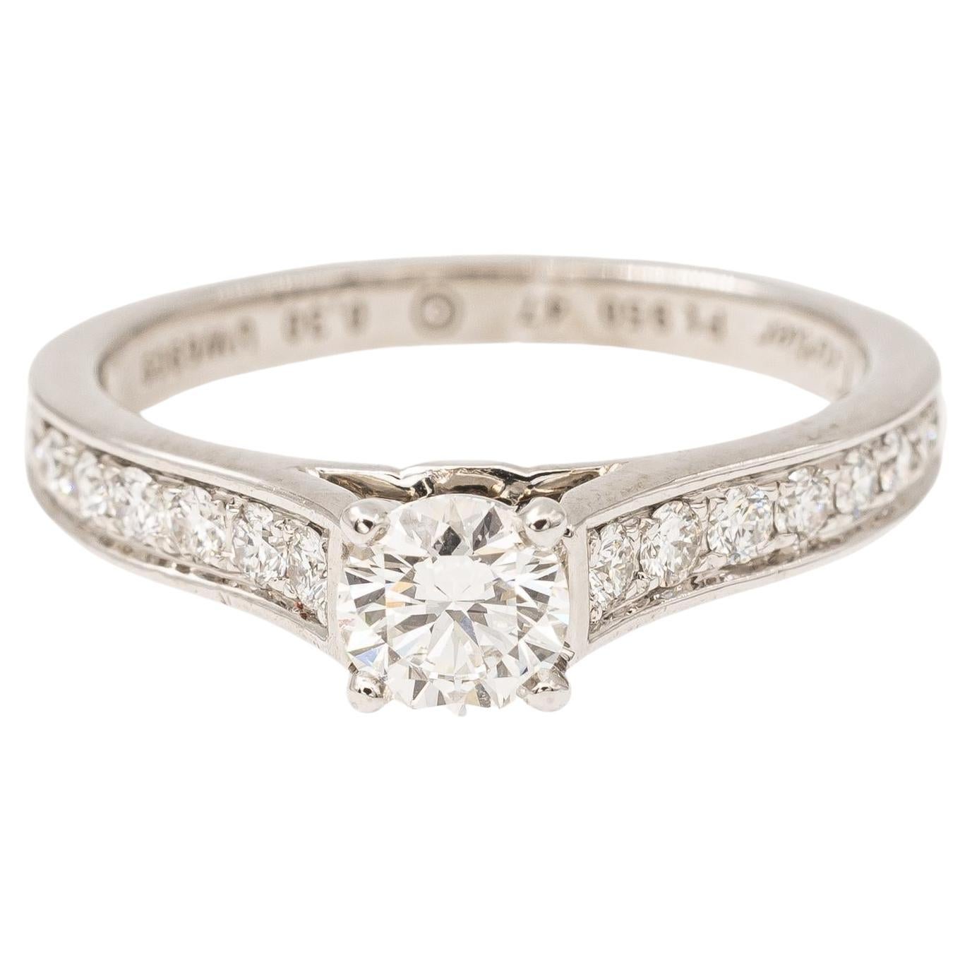 Cartier Ring 1895 Platinum Diamond For Sale